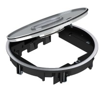 Лючок GRAF9-2 с выемой под напольное покрытие 3 мм (серебристый) (GRAF9-2 BA3)  7405743  OBO Bettermann