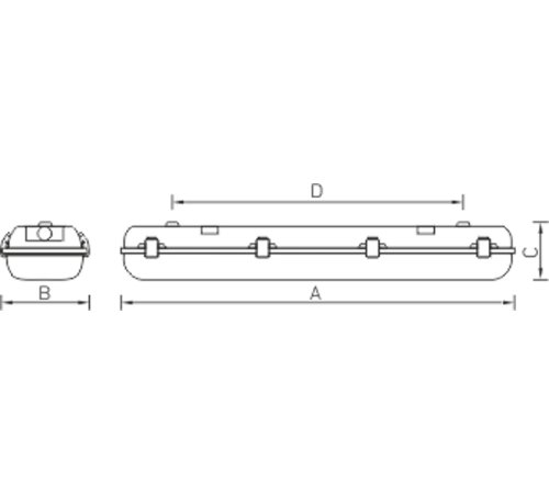 Светильник светодиодный промышленный ДПП/ДСП ARCTIC.OPL ECO LED 600 28Вт 5000К IP65 опал  1088000040  Световые Технологии