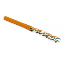 Кабель витая пара UUTP4-C6-P24-NCR-IN-LSZH-OR-100(100м)неэ.U/UTP,к6,4п(24AWG),мног.(patсh),б.раз.,LSZH,нг(С)-HF,-5°C-+60°C,оранж.  273530  Hyperline