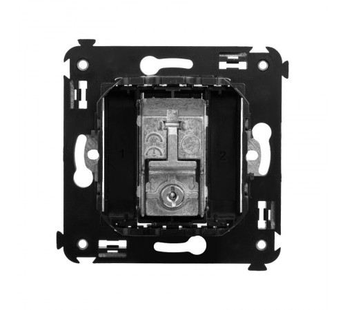 Розетка TV проходная в стену, "Avanti", "Черный матовый"  4412513  DKC