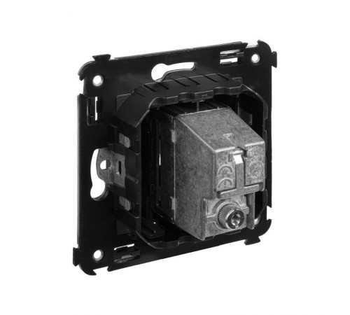 Розетка TV проходная в стену, "Avanti", "Черный матовый"  4412513  DKC