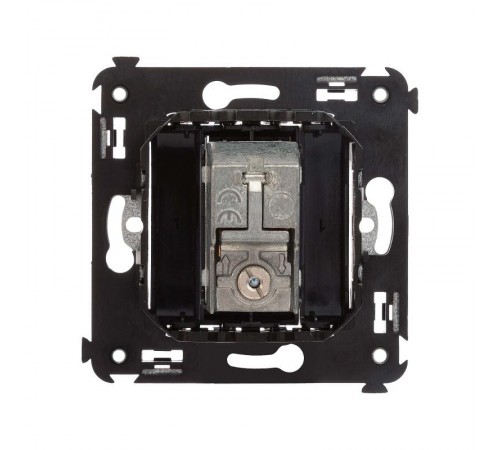 Розетка TV проходная в стену, "Avanti", "Черный матовый"  4412513  DKC