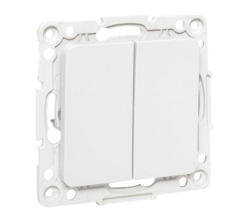 Стокгольм Механизм Выключателя 2-кл. 10А в/к белый EKF PROxima  EYV10-123-20  EKF