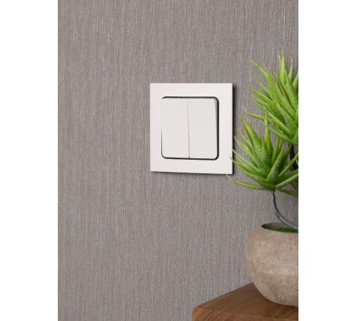 Стокгольм Механизм Выключателя 2-кл. 10А в/к белый EKF PROxima  EYV10-123-20  EKF