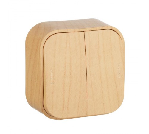 Quteo Сосна Выключатель 2-клавишный 10А  782262  Legrand