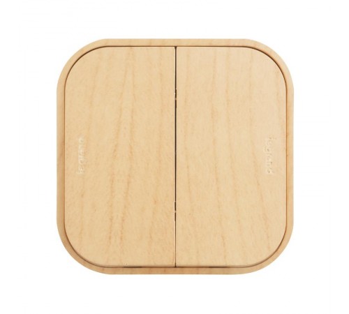 Quteo Сосна Выключатель 2-клавишный 10А  782262  Legrand