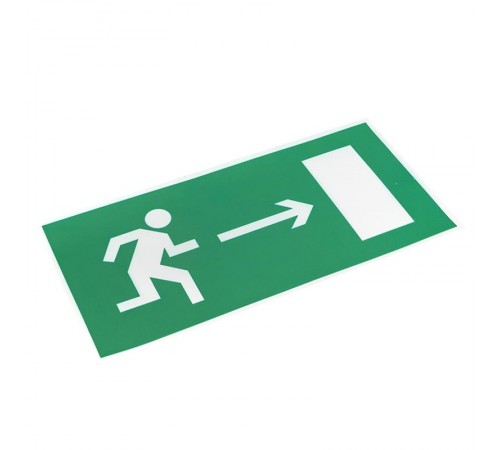 Знак "Направление к эвакуационному выходу направо" 150х300мм PROxima  an-5-06  EKF