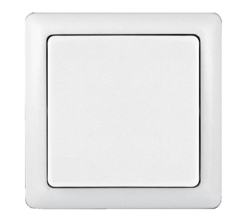 Хит Белый О/У без изолирующей пластины  Выключатель 1-клавишный 6А, 250В  VA16-131-B  SE