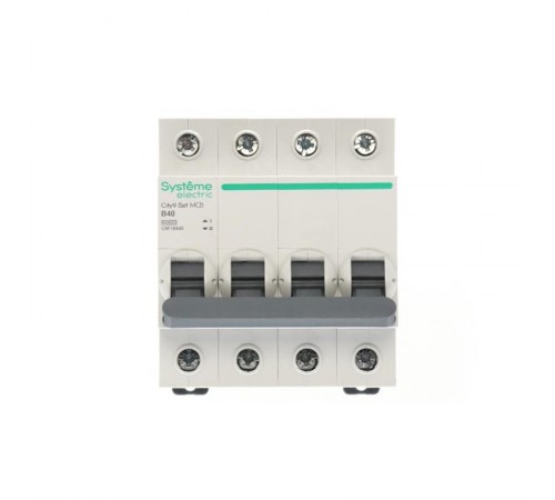 Выключатель автоматический четырёхполюсный 40A B 6kA City9  C9F16440 Systeme Electric