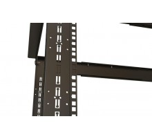 ORK2A-4781-RAL9005 Открытая стойка 19-дюймовая (19"), 47U, высота 2426 мм, двухрамная, ширина 550 мм, глубина  800-1250 мм  446061  Hyperline
