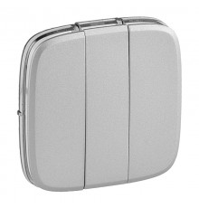 Valena ALLURE Алюминий Клавиша 3-ая  755037  Legrand