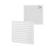 Решетка металл. усиленная 300х300, белая, с покрытием полимерной эмалью,  SQ1807-0730  TDM