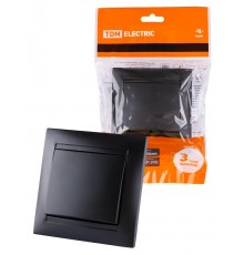 Выключатель 1 кл. 10А графит "Лама"  SQ1815-0601  TDM