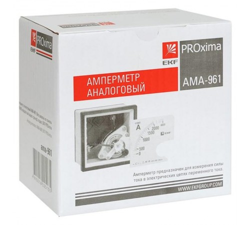 Амперметр AM-A961 (без шкалы) аналоговый на панель (96х96) квадратный вырез трансф. подкл. EKF PROxima  ama-961  EKF