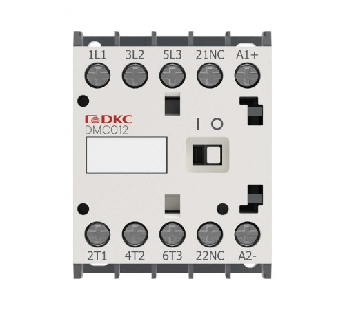 Миниконтактор YON DMC012 12A 5,5кВт AC3 3P кат. 24В DC 1НО  DMC012-3C10D024  DKC