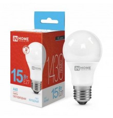 Лампа светодиодная LED-A60-VC 15Вт 230В Е27 6500К 1350Лм  4690612020280  IN HOME