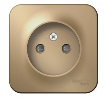 Blanca Титан О/У с изолирующей пластиной Титан Розетка без заземления со шторками 16А, 250В  BLNRA001114  SE