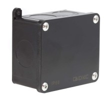 Коробка индустриальная 89х86х46 мм, IP68 с гладкими стенками, черная  P68M2514  DKC
