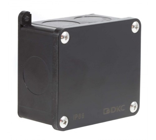 Коробка индустриальная 89х86х46 мм, IP68 с гладкими стенками, черная  P68M2514  DKC