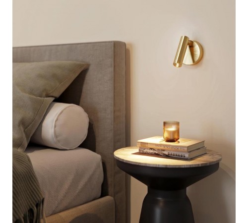 Светильник SP-BED-NB-R90-3W Warm3000 (GD, 20 deg, 230V) (arlight, IP20 Металл, 3 года)  033061  Arlight