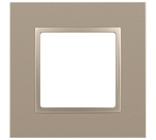 Рамка для розеток и выключателей Elegance 14-5011-04 Classic, на 1 пост, шампань  Б0060574  ЭРА
