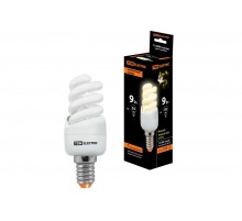 Лампа энергосберегающая КЛЛ  9Вт E14 827 cпираль FSТ2 КОМПАКТ 35х95мм  SQ0323-0170  TDM