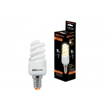 Лампа энергосберегающая КЛЛ  9Вт E14 827 cпираль FSТ2 КОМПАКТ 35х95мм  SQ0323-0170  TDM