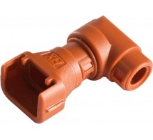 Разъем угловой CIH12-90-FCI04,нейлон 6,оранжевый,d12мм,угол 90  7TCA298010R1124  ABB