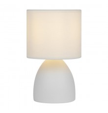 Настольная лампа Nadine 7042-502 1 * Е14 40 Вт керамика белая  Б0053455  Rivoli