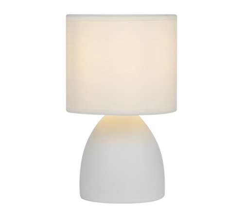 Настольная лампа Nadine 7042-502 1 * Е14 40 Вт керамика белая  Б0053455  Rivoli