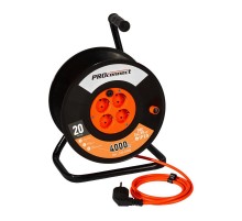 Удлинитель силовой на катушке 4 гнезда с/з 20 м 3х2,5 мм PROFESSIONAL PROCONNECT  11-7612  PROconnect