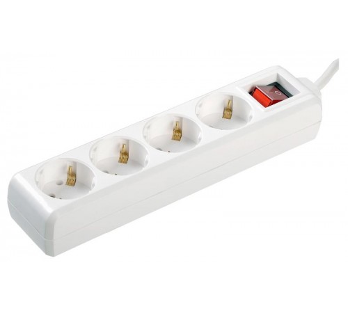 Удлинитель У04К-выкл. 4 места 2Р+PЕ/1,5 метра 3х1мм2 16А/250  WYP10-16-04-01-ZK-17  IEK