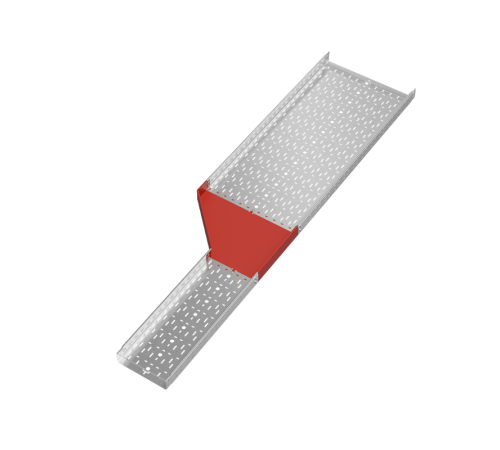 Переходник левый 80х300-600 мм "ПЛЮС" HD  PDplus80-300-600-L HD   КМ-профиль