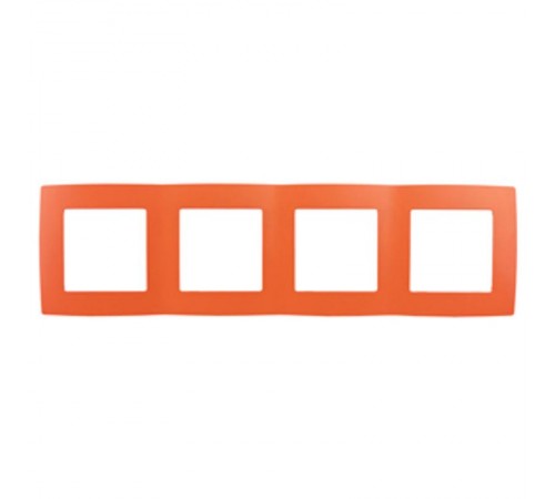 Рамка на 4 поста 12-5004-22  ,  оранжевый  Б0019414  ЭРА