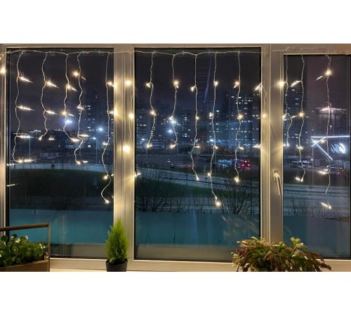 Гирлянда светодиодная  Бахрома 2м*1м теплый свет, ENOB-2B ,  24V, IP44 (80/960)  Б0041907  ЭРА