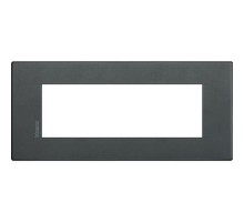 Axolute. Рамка Air, итальянский стандарт 6 мод. Цвет "Эклипс"  HW4806XN  Legrand