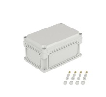 Корпус пластиковый RAM box IP67 300х200х160 мм (высота крышки 35) стенка с выбивными фланцами непрозрачная крышка  532310  DKC