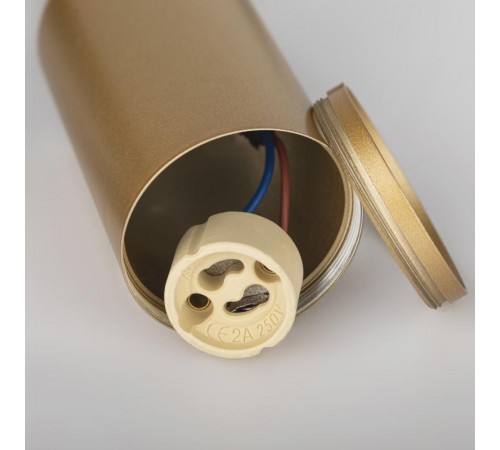 Светильник трековый однофазный TR45 - GU10 S MG подвесной 52*100 мм под лампу MR16 золото  Б0054184  ЭРА