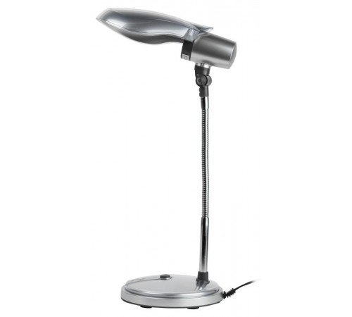 Светильник настольный на основании NE-301 15Вт КЛЛ Е27 серебро  Б0004463  ЭРА