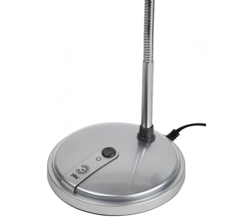 Светильник настольный на основании NE-301 15Вт КЛЛ Е27 серебро  Б0004463  ЭРА