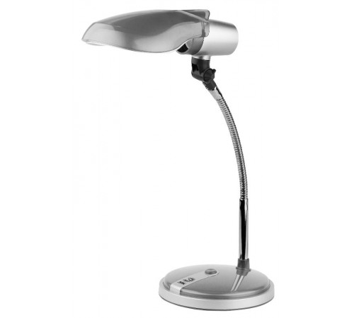 Светильник настольный на основании NE-301 15Вт КЛЛ Е27 серебро  Б0004463  ЭРА