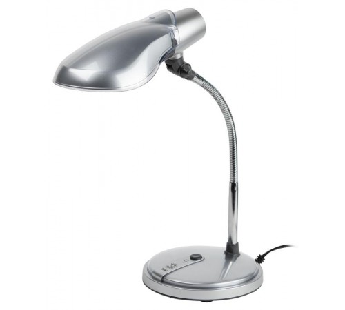 Светильник настольный на основании NE-301 15Вт КЛЛ Е27 серебро  Б0004463  ЭРА
