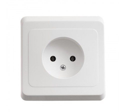 Этюд Белый С/У Розетка без заземления  PC16-001B  SE