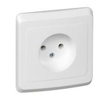 Этюд Белый С/У Розетка без заземления  PC16-001B  SE