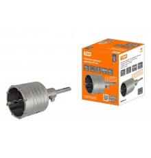 Коронка ударная по кирпичу и бетону, победит, SDS-Plus, d 75 мм, М22, в сборе, "Гранит"  SQ1031-0102  TDM