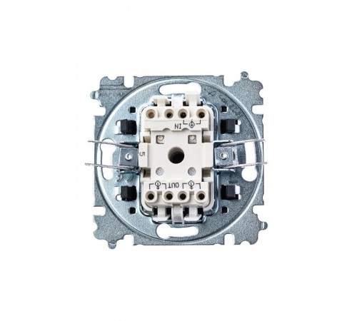 ABB Levit Сталь / дымчатый чёрный Выключатель 2-кл.  3559H-A05445 69W  2CHH590545A6069  ABB