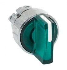 Механизм исполнительный переключателя ХB4 зеленый на 2 положения возвратный без фиксации, с подсветкой с короткой ручк IP65  XB4BD2L-G-65  EKF