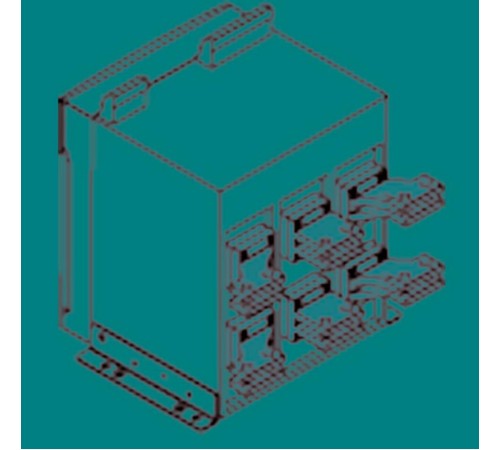 Комплект силовых выводов SHR E2.2 Iu=2500 4шт  1SDA074056R1  ABB