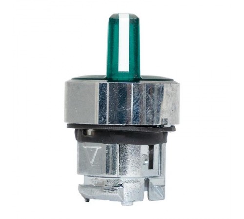 Механизм исполнительный переключателя ХB4 зеленый на 2 положения возвратный без фиксации, с подсветкой с короткой ручк IP65  XB4BD2L-G-65  EKF