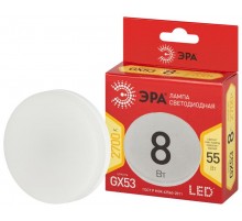 Лампа светодиодная LED GX-8W-827-GX53 R (диод, таблетка, 8Вт, тепл, GX53)  Б0050604  ЭРА